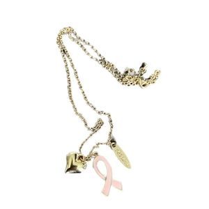 Breast cancer necklace